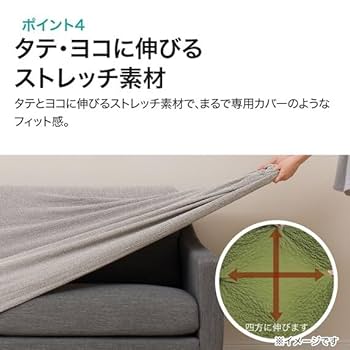 Amazon｜ニトリ(NITORI) 肘付ストレッチソファカバー レジスト2